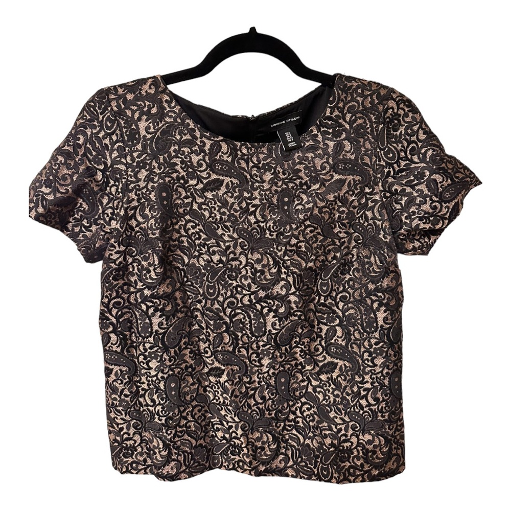 Adrienne Vittadini Brocade Top